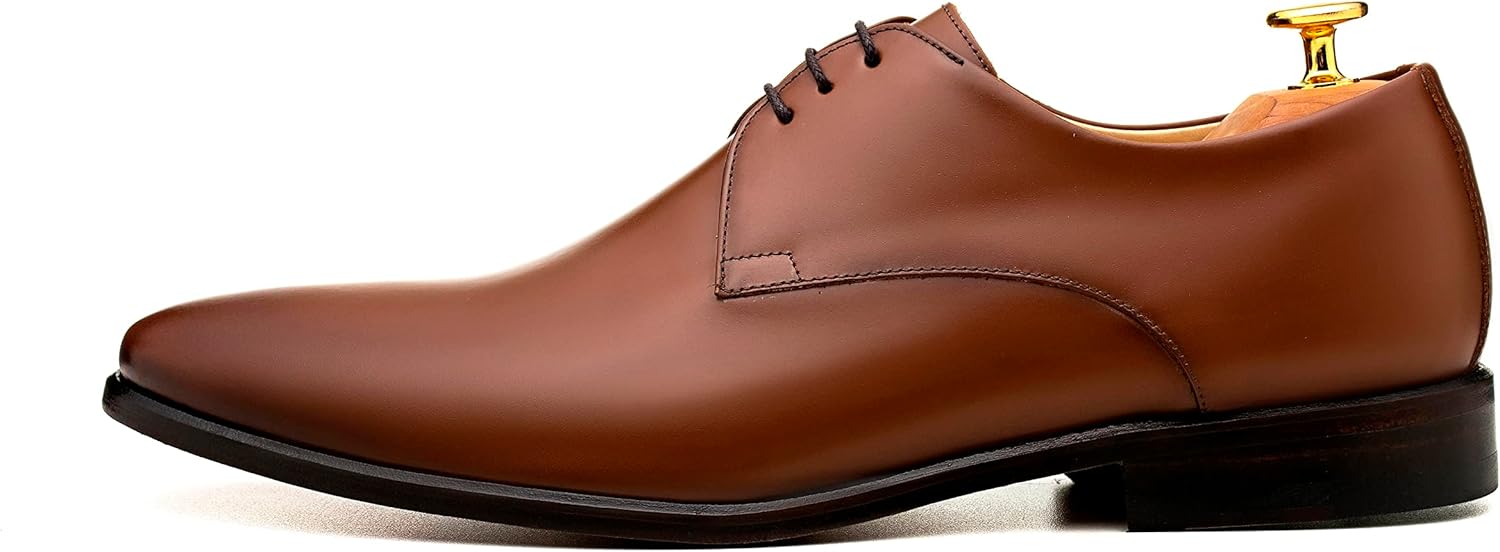 

Кожаные классические/формальные туфли ADOLFO TURRION Oxfords Derby Merida, Whiskey Brown