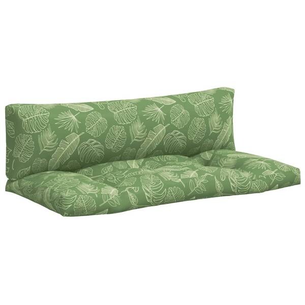 

Подушка на сиденье vidaXL 3005779-2 (2 шт), 58x10x110 см цвет dunkelgrün/weiß