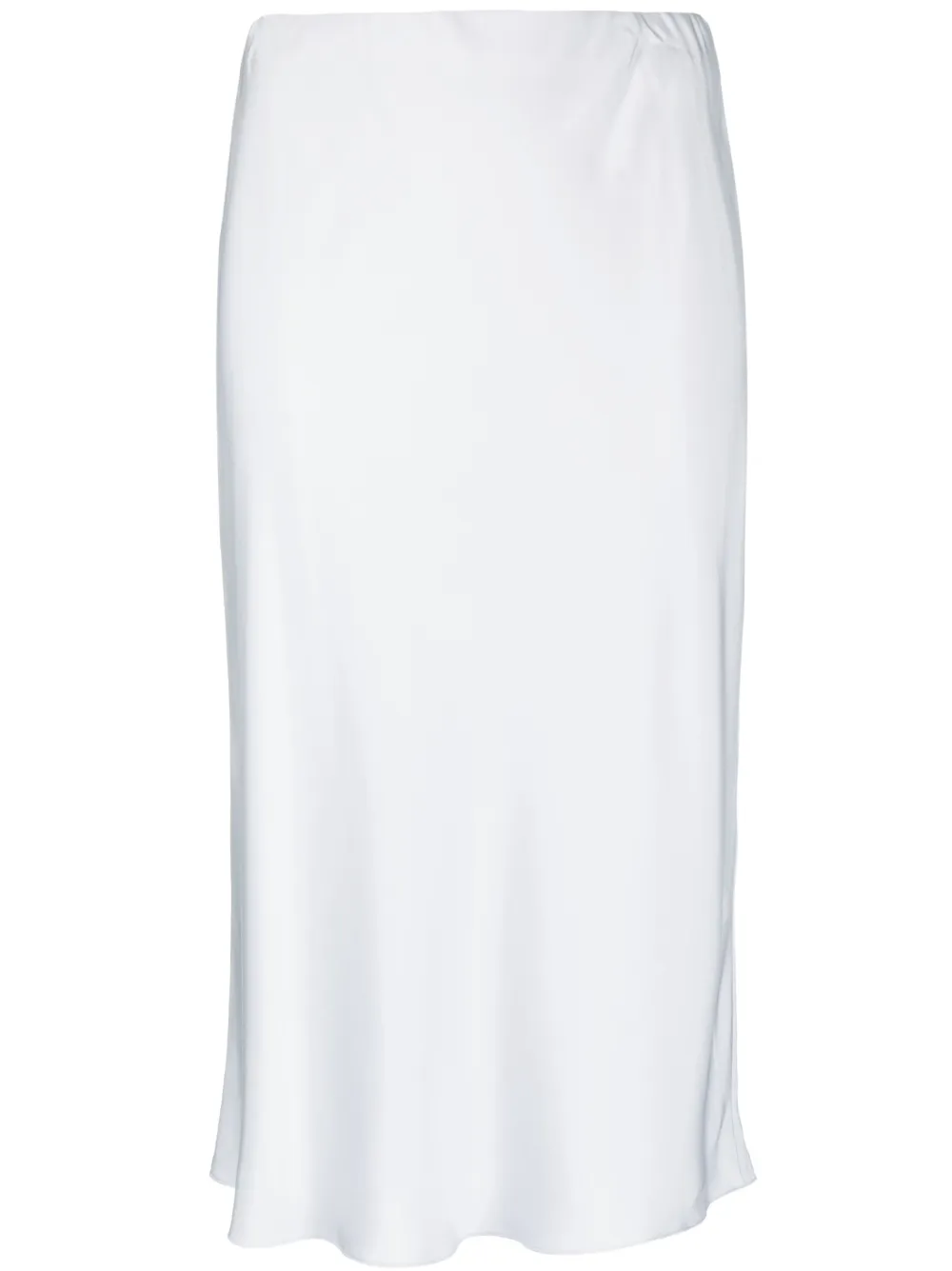 

Атласная юбка миди из шелка Theory, серый