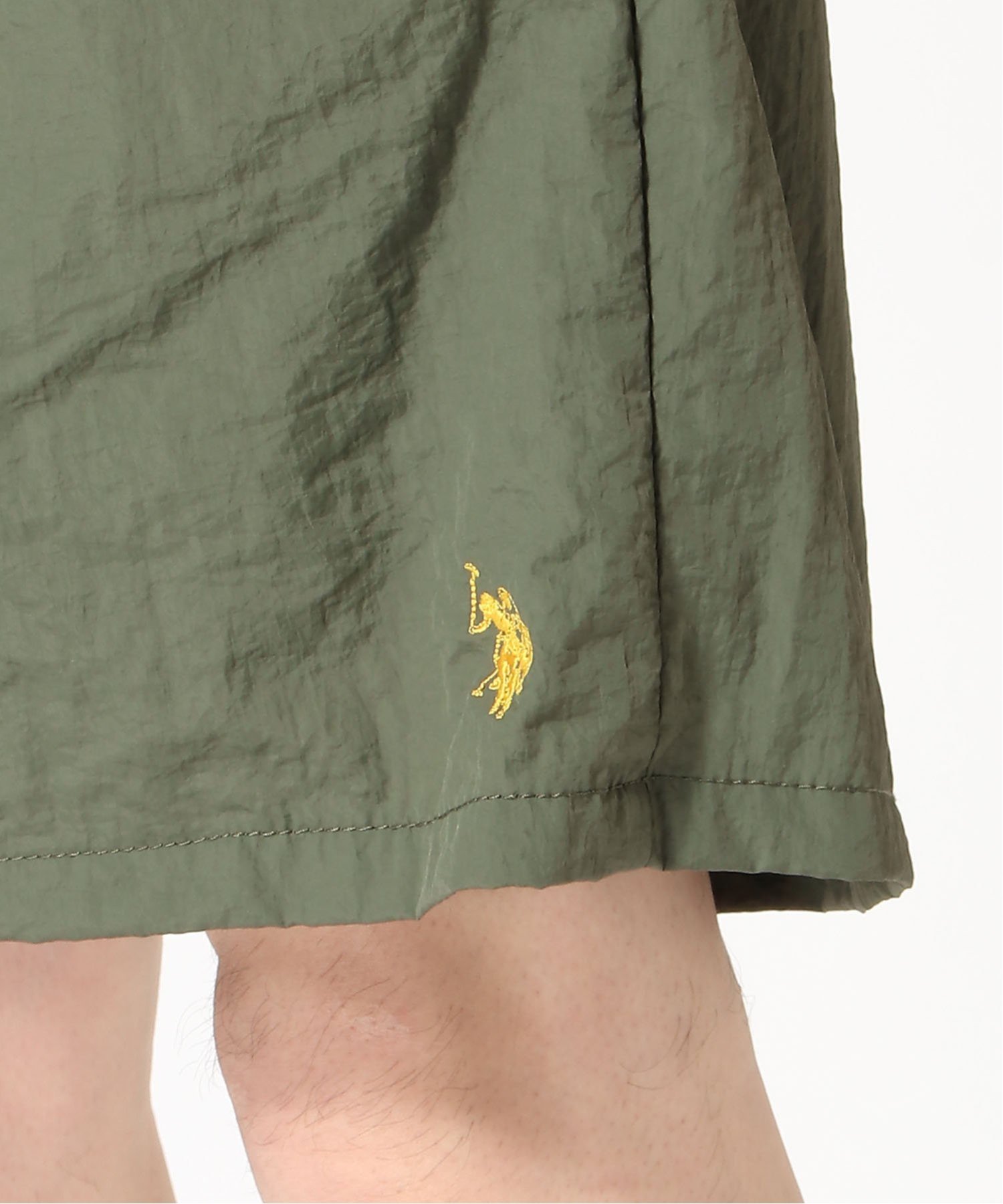 USPOLOASSN. Мужские нейлоновые шорты для плавания. U.S. Polo Assn., Khaki — фото 4