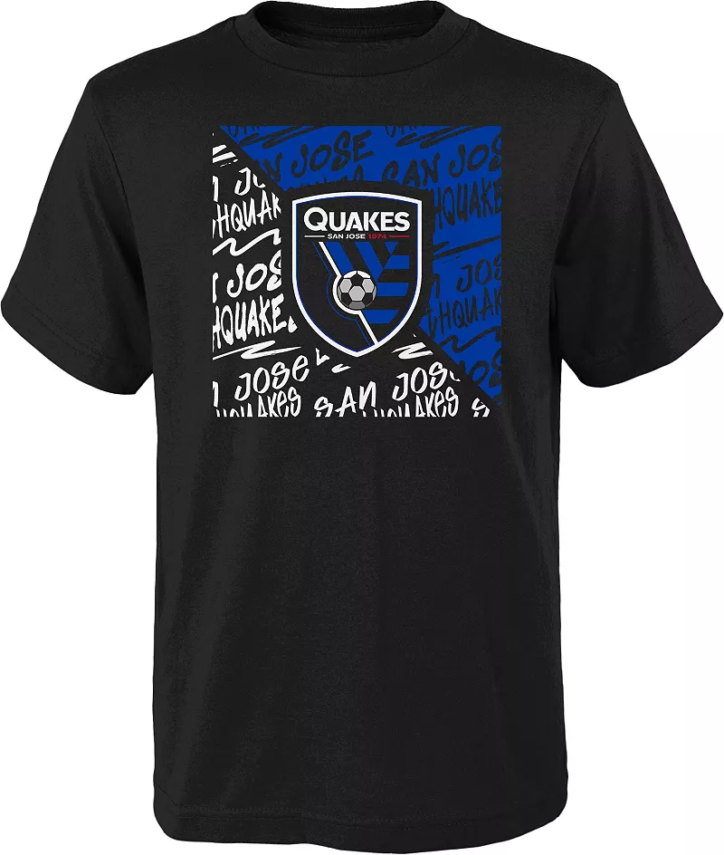 

Черная футболка MLS Youth San Jose Earthquakes Divide Outerstuff