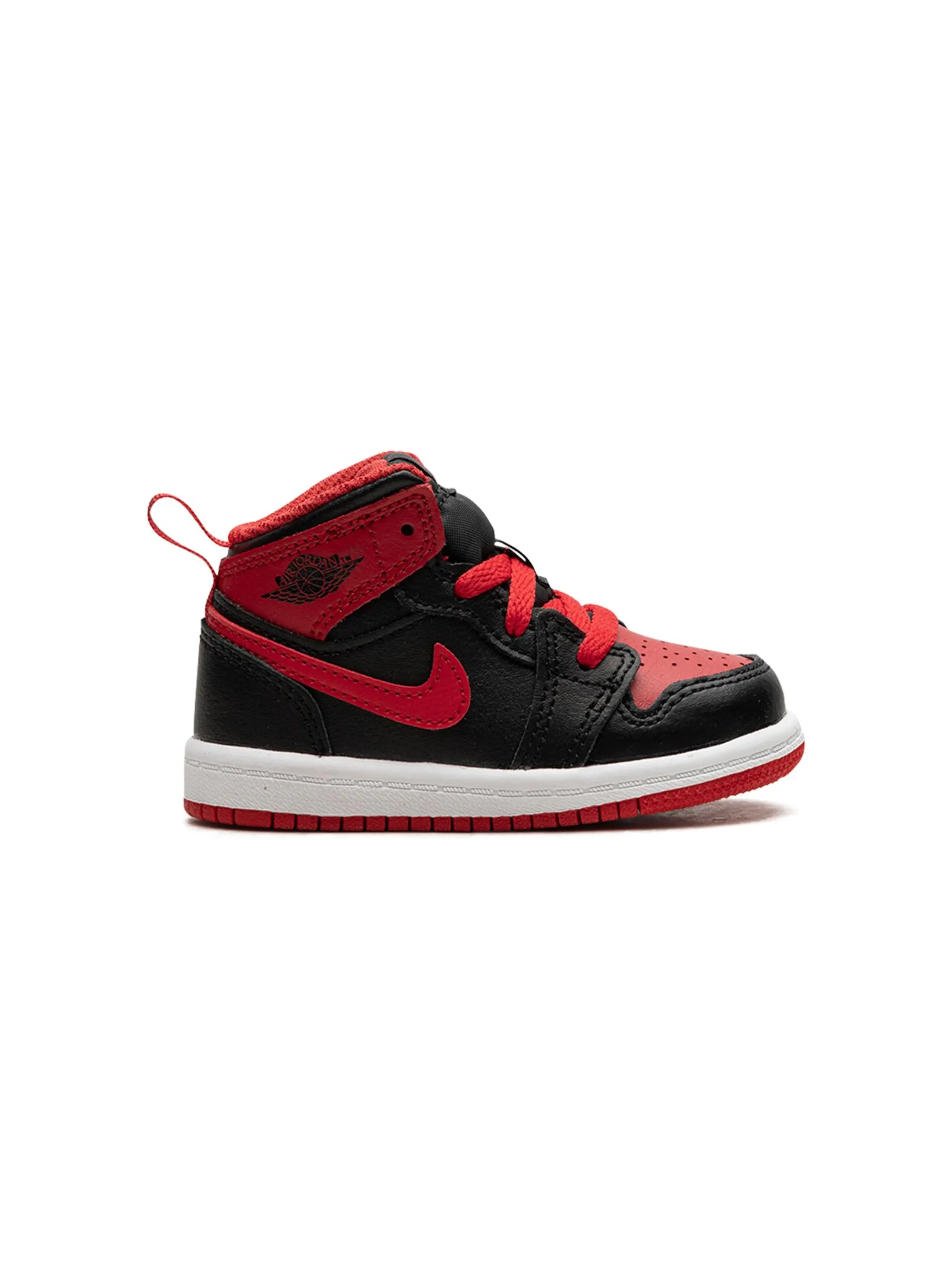 Кроссовки Air Jordan 1 Mid Alternate Bred Jordan Kids, красный — фото 2