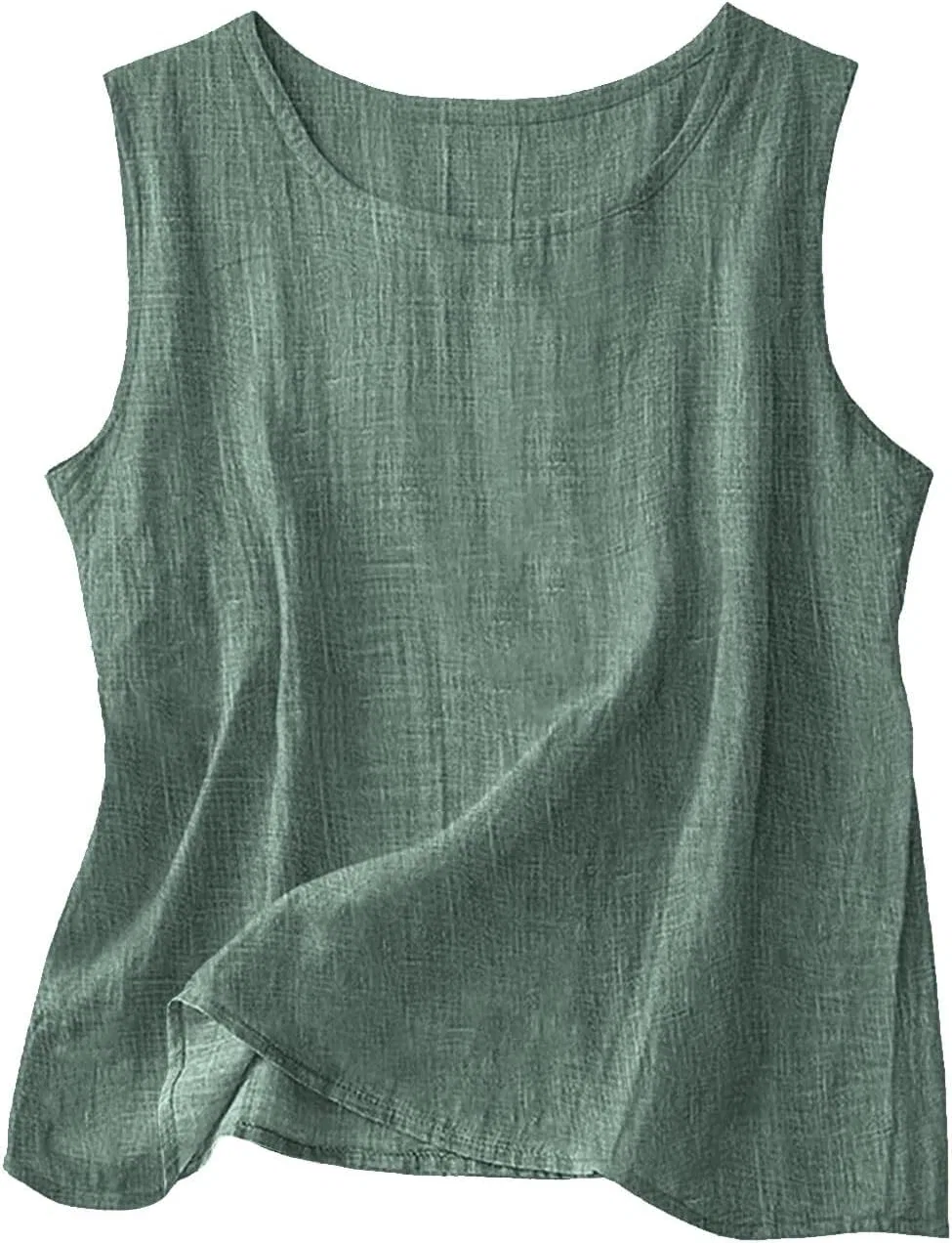 Женский топ-майка Cotton Linen, Green