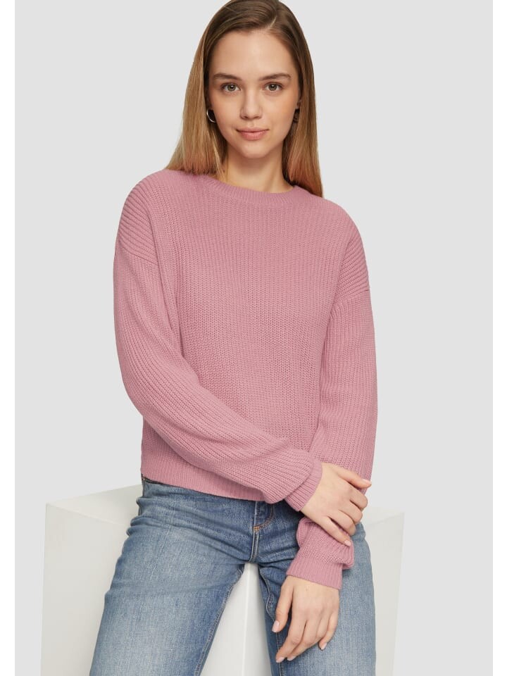 

Пуловер QS Strickpullover langarm, розовый