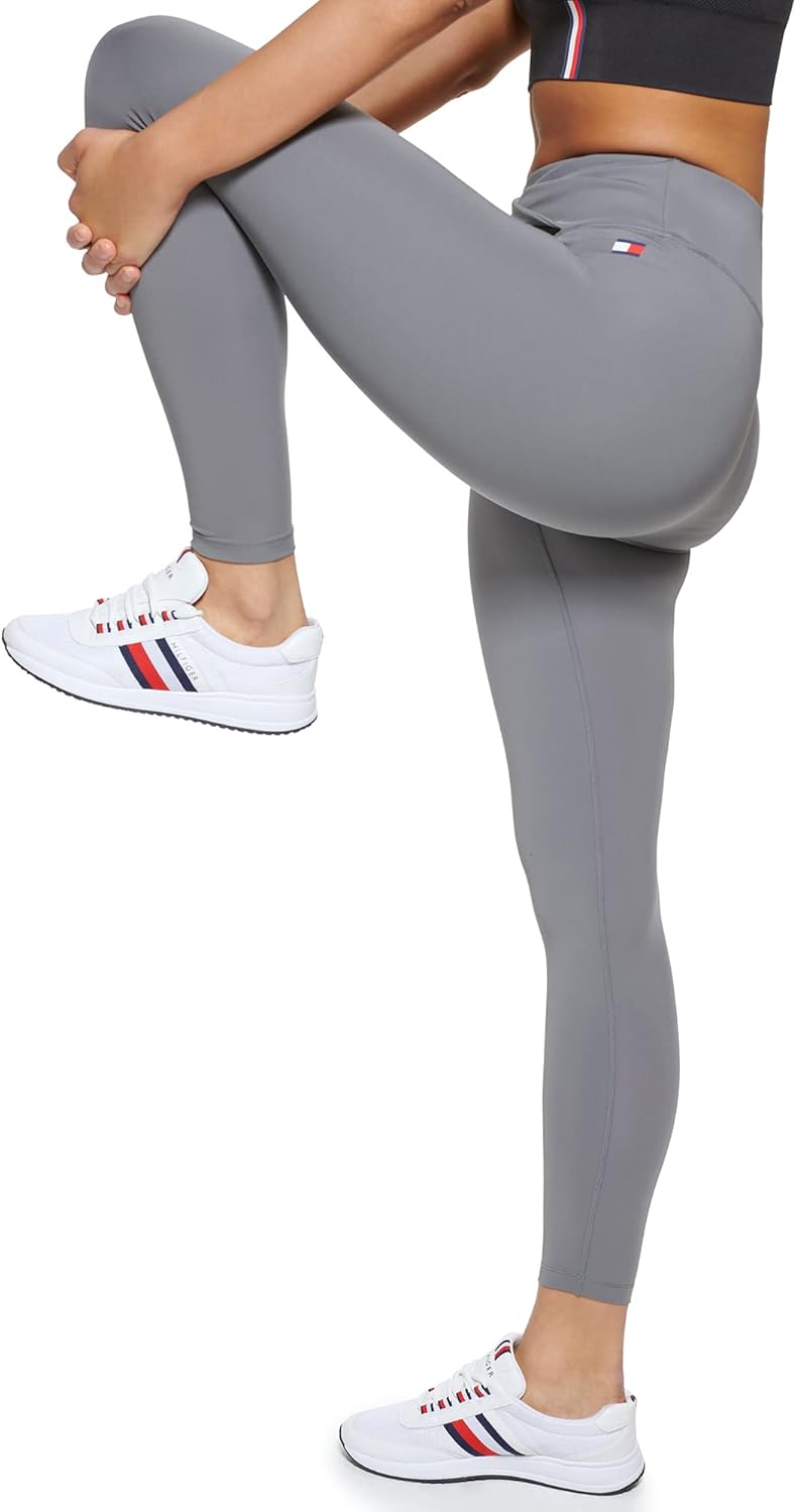 Женские леггинсы Tommy Hilfiger Twist Front High Rise 7/8, Steel Grey — фото 3