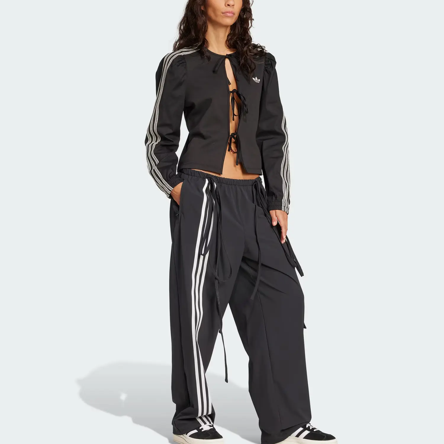 Парашютные штаны Adidas Originals, черный — фото 3