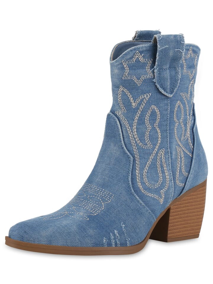 Ботильоны VAN HILL, цвет hellblau denim