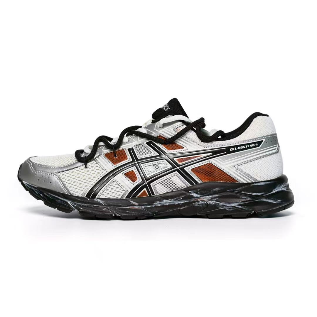 

Gel Contend 4 легкие низкие трейловые беговые городские повседневные кроссовки для бега на длинные дистанции мужские gray ASICS, светло-серый