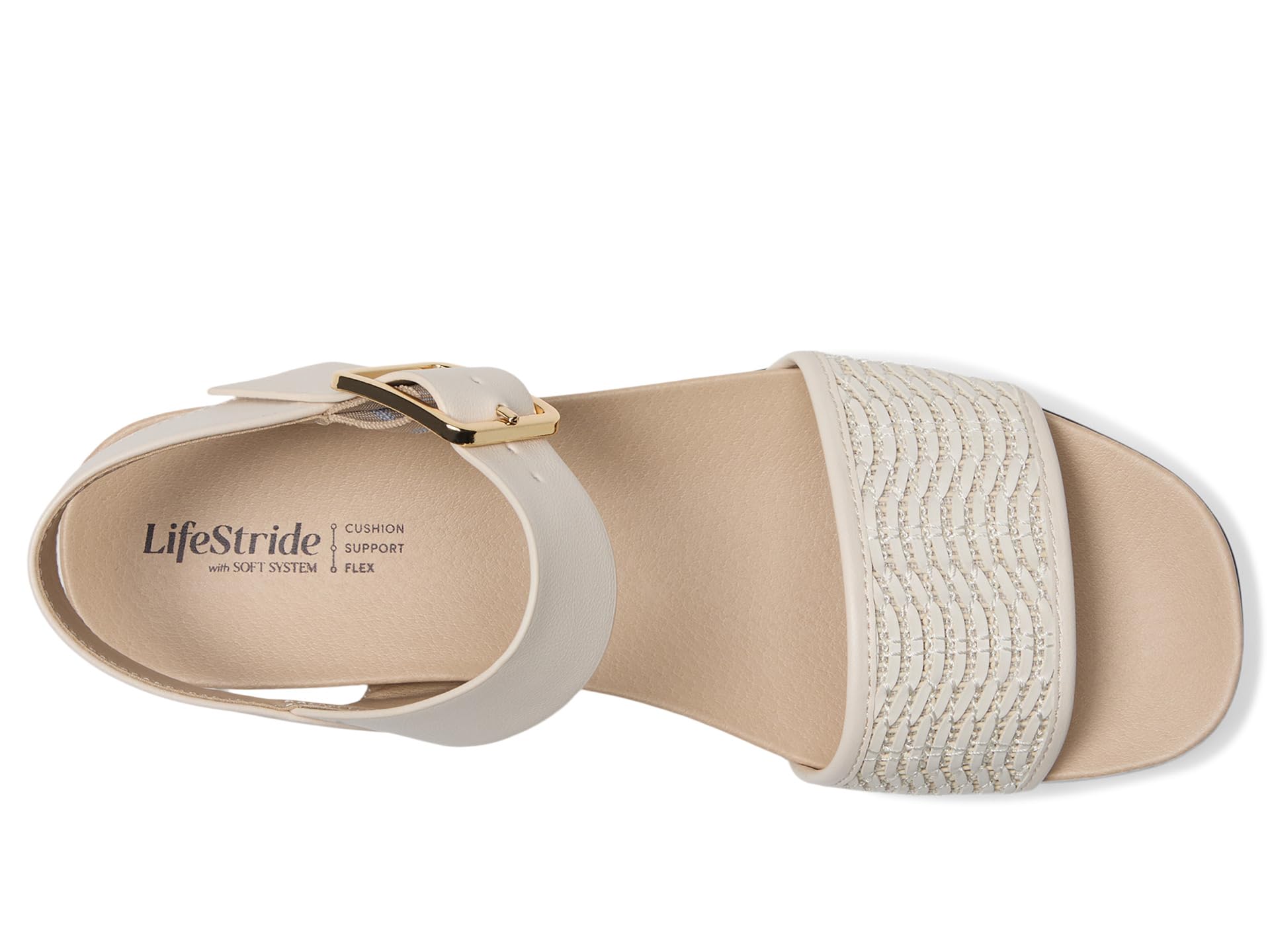Сандалии LifeStride Gillian2, цвет Creme Beige Faux Leather — фото 2