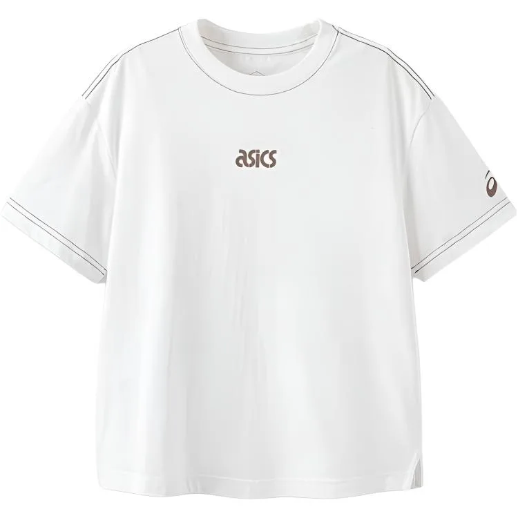 Футболка с круглым вырезом для школьников ASICS, 0000 White