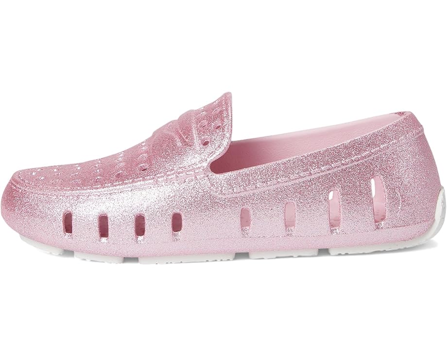 Детские мокасины Floafers Prodigy Driver Sparkle (Toddler/Little Kid/Big Kid) Floafers Kids, Pink Sparkle — фото 4