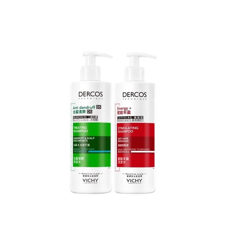 Vichy Набор шампунь и кондиционер Green Logo для лечения перхоти и зуда, 390 мл + 200 мл