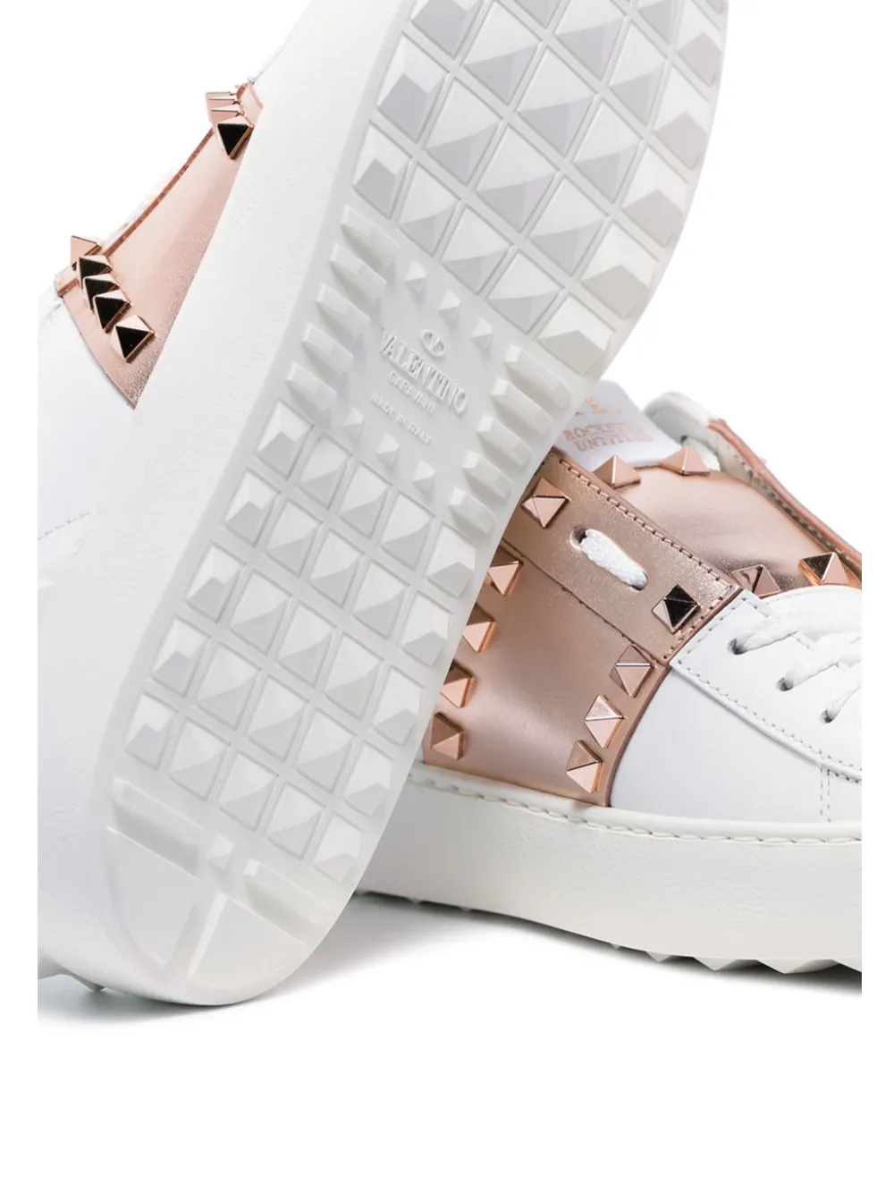 Кеды Rockstud Entitled VALENTINO GARAVANI, белый — фото 3