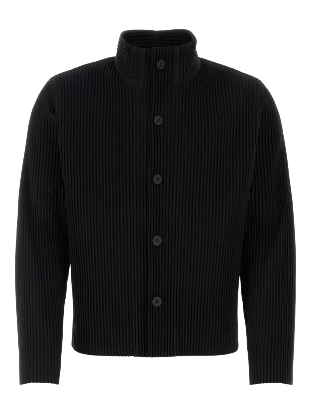 

Плиссированная куртка на пуговицах Homme Plissé Issey Miyake, черный