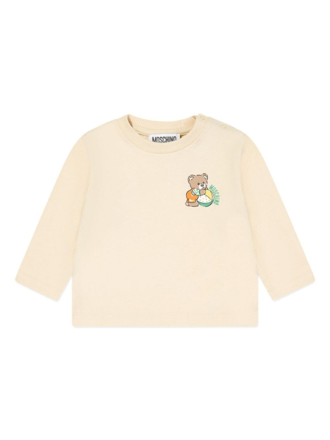

Moschino Kids футболка с принтом Leo Teddy, нейтральный цвет
