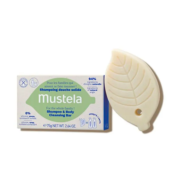 

Твердый шампунь для волос и тела Champú Mustela Mustela, 75 g