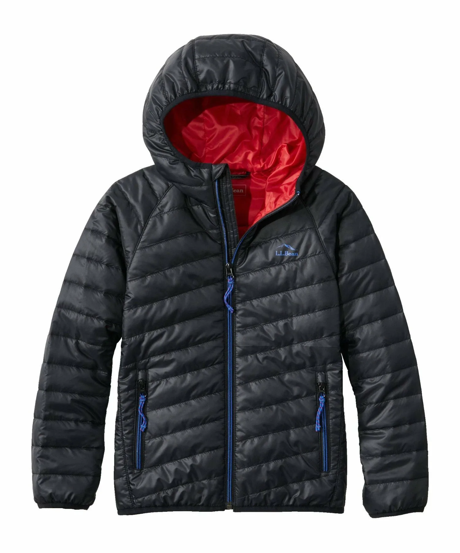 Детская куртка с капюшоном PrimaLoft Packaway (для детей постарше) L.L.Bean, Black