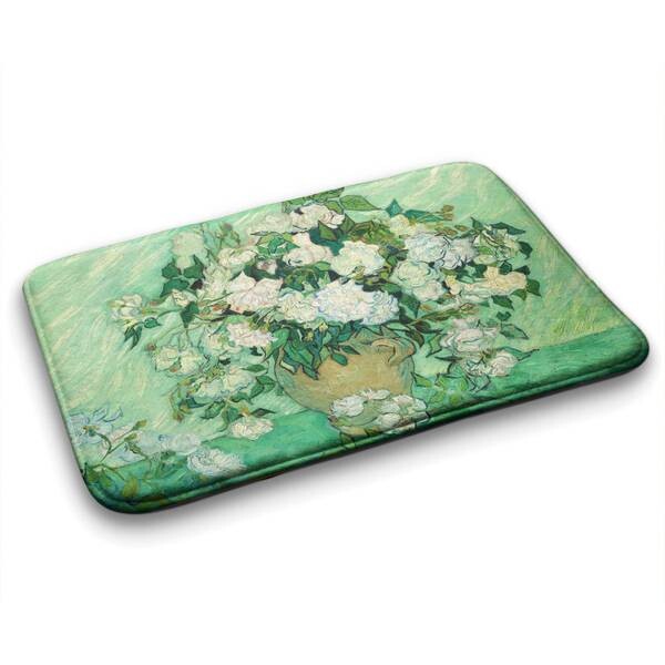 

Коврик для ванной Tulup Van Gogh-Rosen, 75x1x75 см, зеленый
