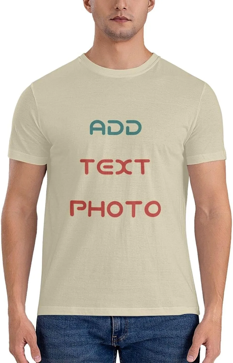 

Футболка Custom с фото и текстом спереди и сзади