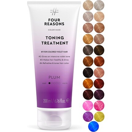 

Four Reasons Color Mask сливовый тонизирующий кондиционер для цвета, 6,76 жидких унций