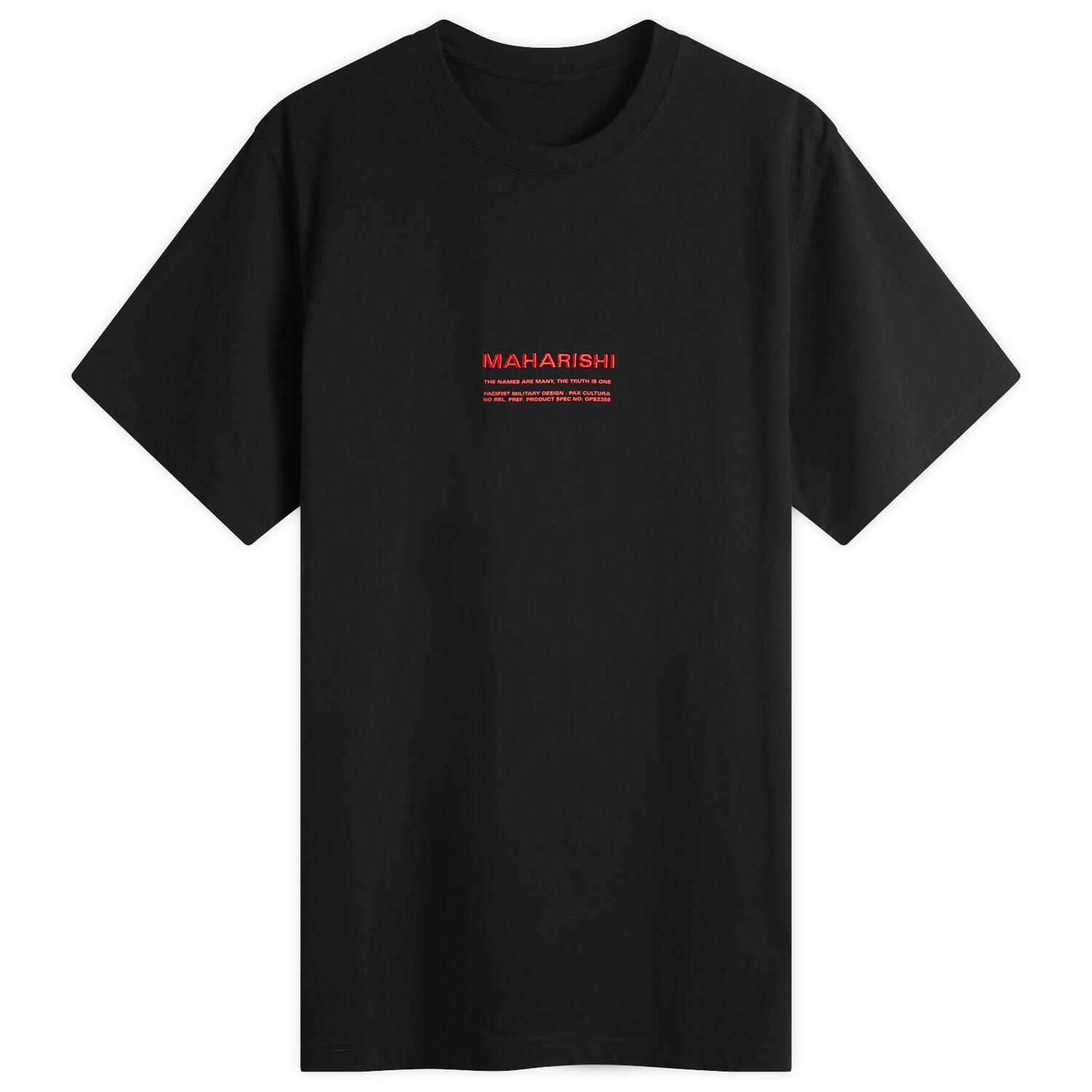 

Футболка End. X Maharishi 23Rd Shield Embroidered T-Shirt, черный