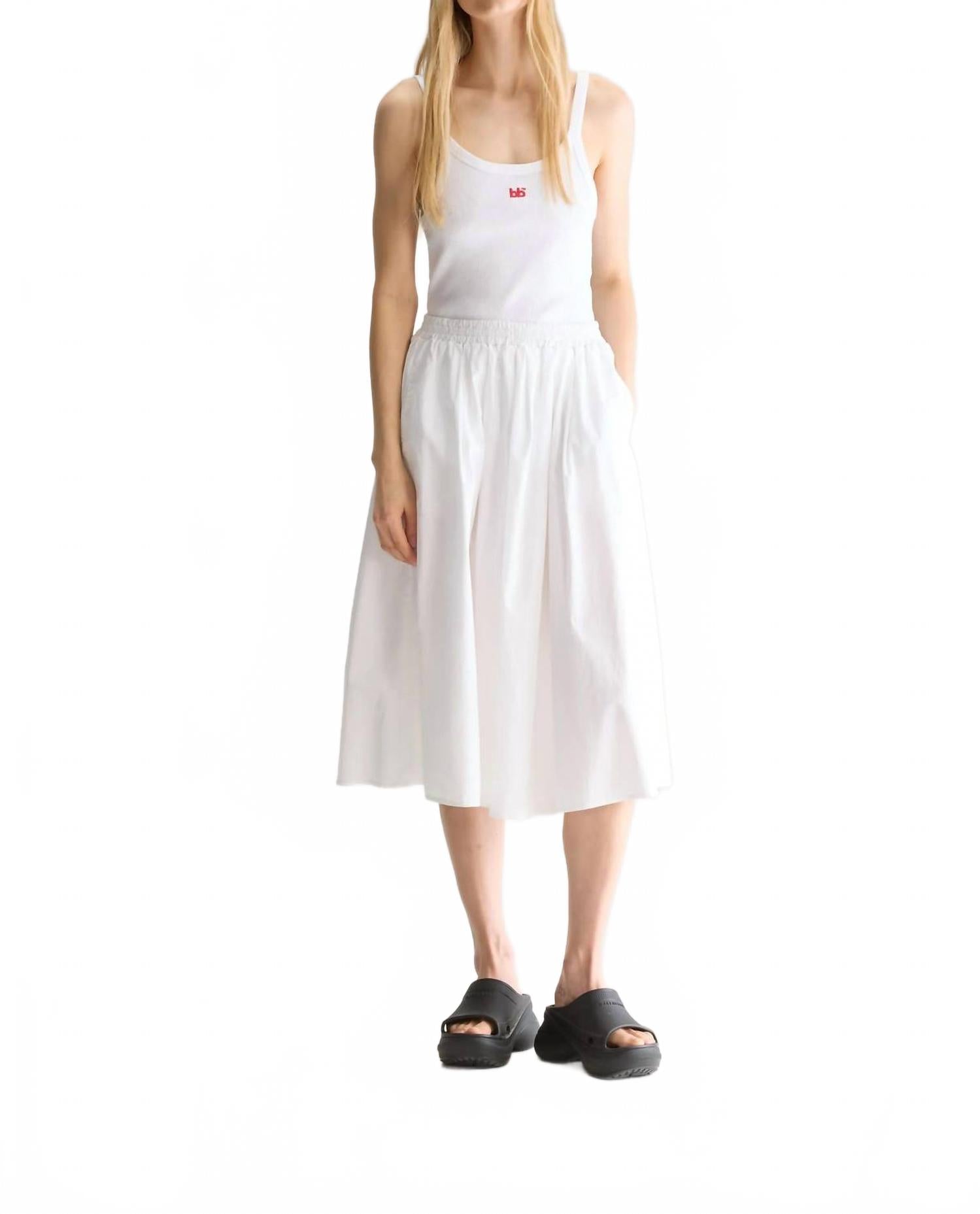 

Бренд Woogie юбка миди в белом цвете Bellerose