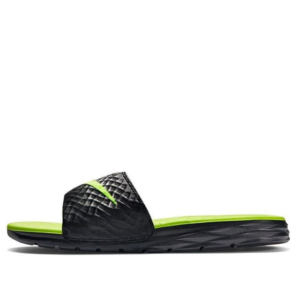 

Тапочки benassi solarsoft 'black volt' Nike, черный