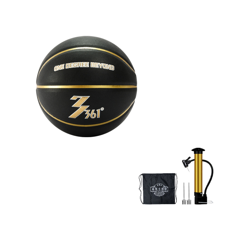 

361° Баскетбольный мяч PU Basketball Black Gold размер 7 для тренировок и соревнований, унисекс, версия для материкового Китая