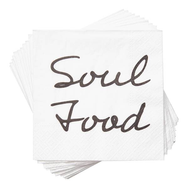 

Бумажные салфетки BUTLERS APRÈS Soul Food, 33 см, белый