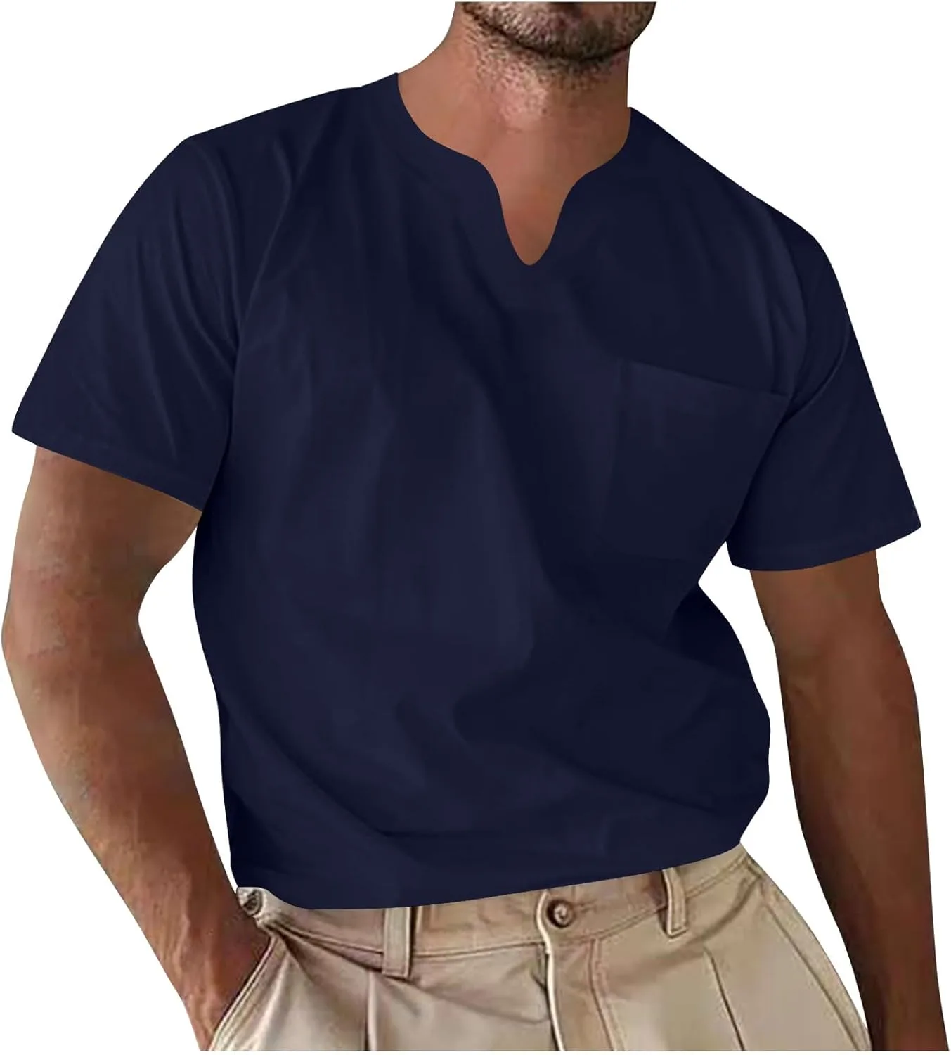 

Мужская футболка V-образного выреза для фитнеса