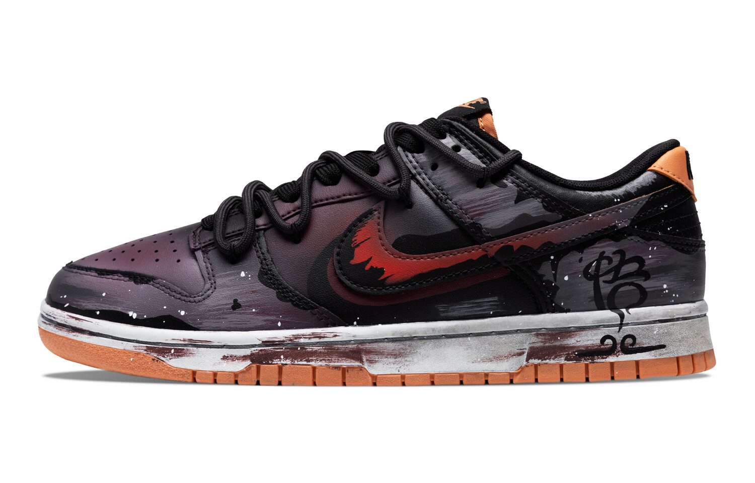 

Кроссовки для скейтбординга Dunk мужские с низким верхом, красный Nike