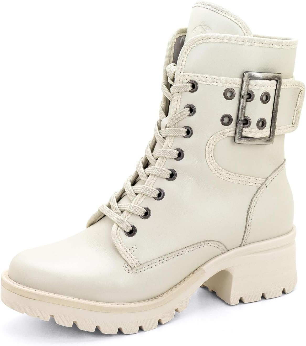 

Массивные ботинки Dromedaris на шнуровке с внутренней молнией Kanga, слоновая кость