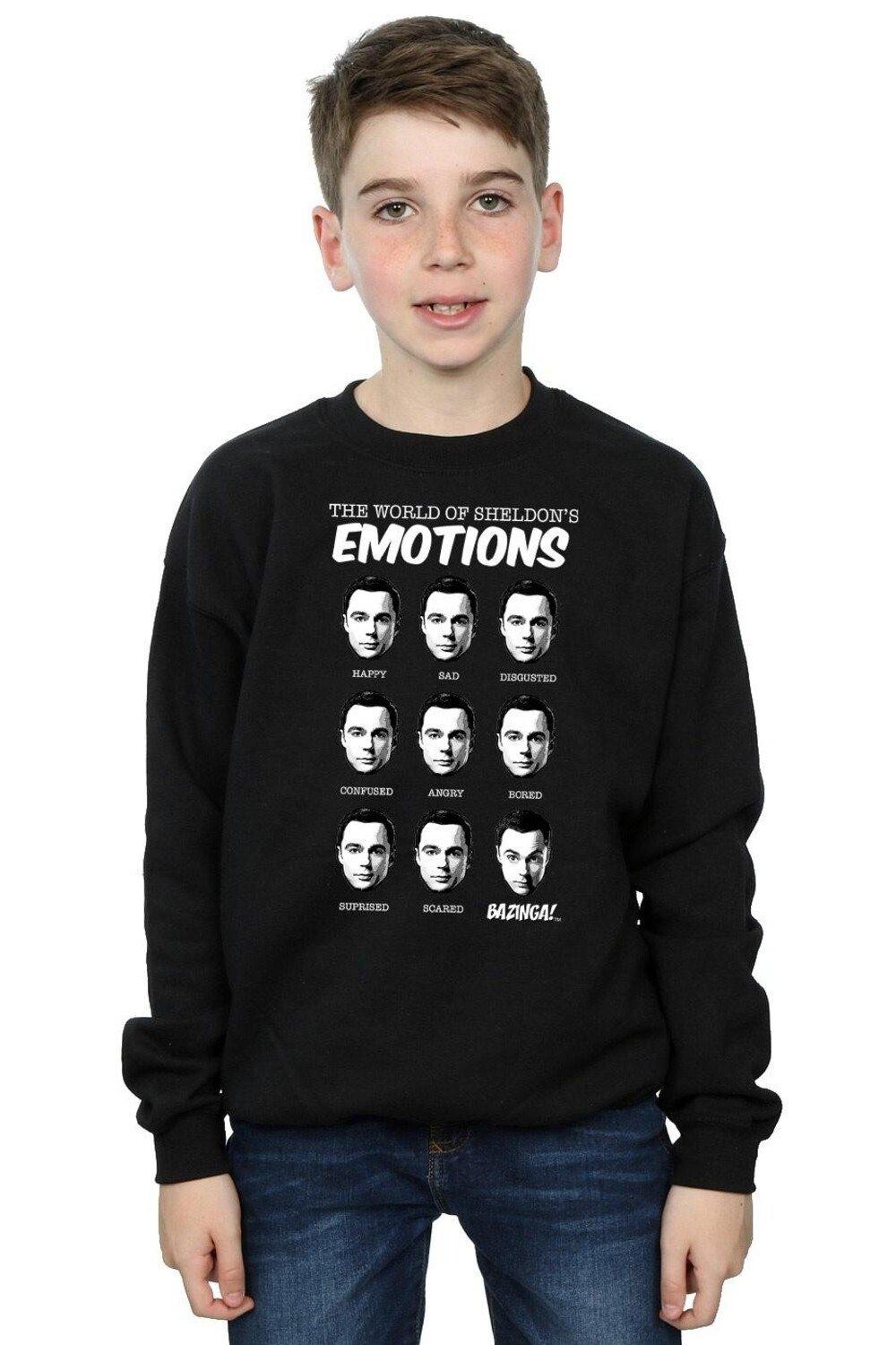 

Толстовка Sheldon Emotions The Big Bang Theory, черный