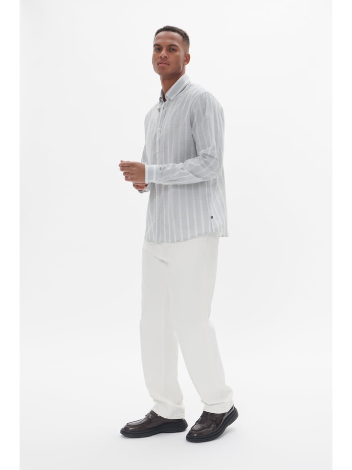 

Рубашка MAChristaldo с длинными рукавами, прямого кроя, цвета морской волны Matinique