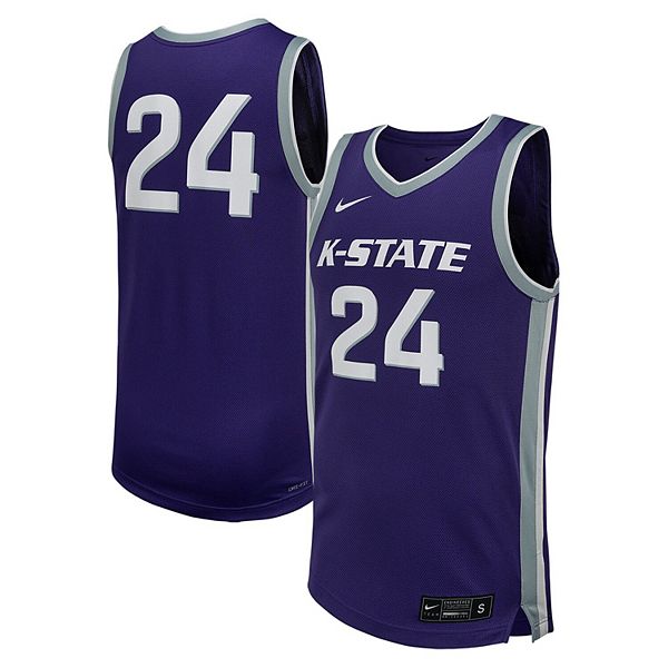 

Мужская баскетбольная футболка #24 Kansas State Wildcats Nike
