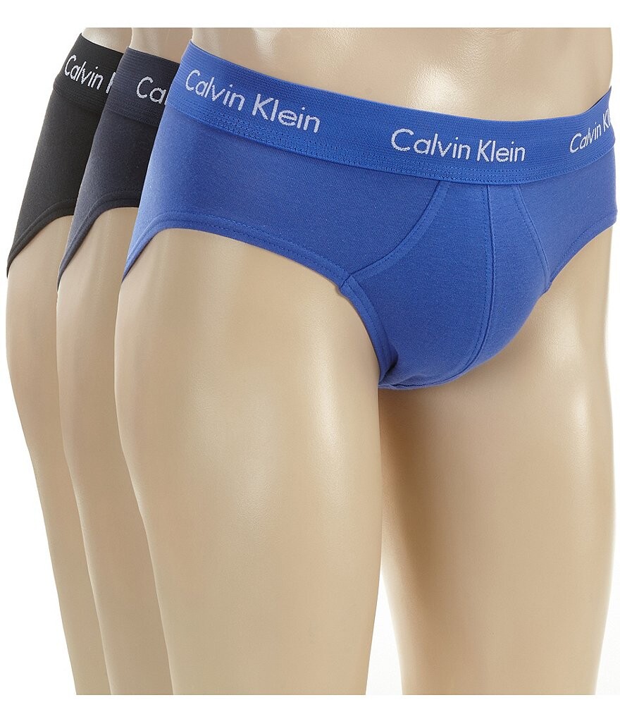 

Твердые трусы Calvin Klein из хлопка стретч, 3 шт., мультиколор