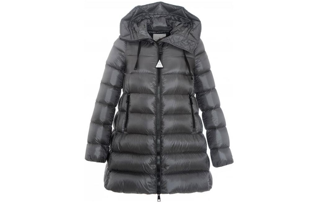 

Пуховик женский серебристый Moncler, серебряный