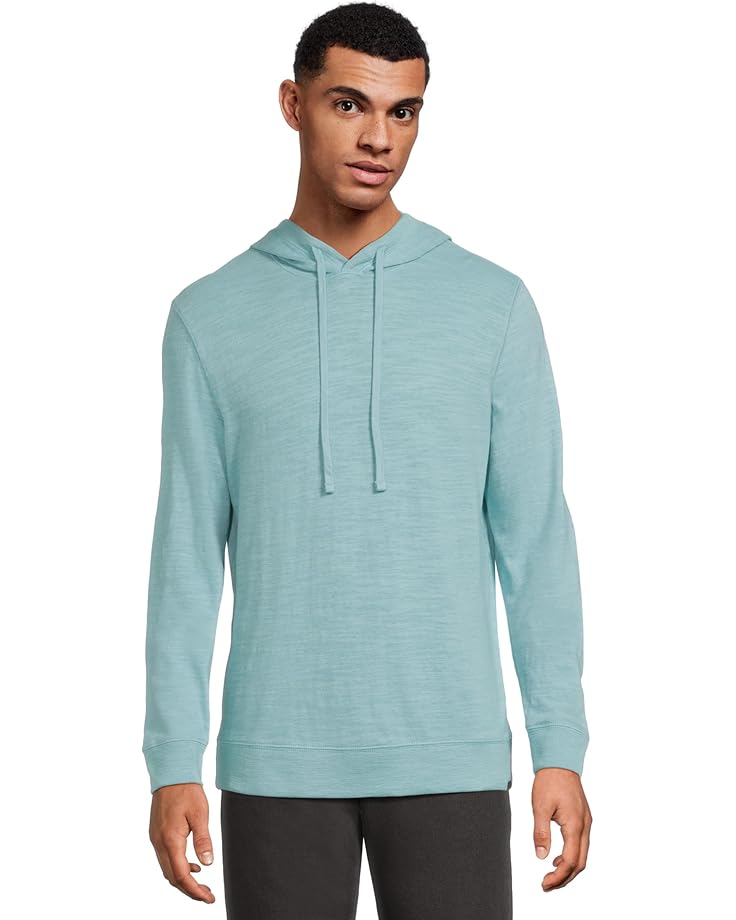 

Худи Faherty Sunwashed Slub Hoodie, цвет Teal Sea