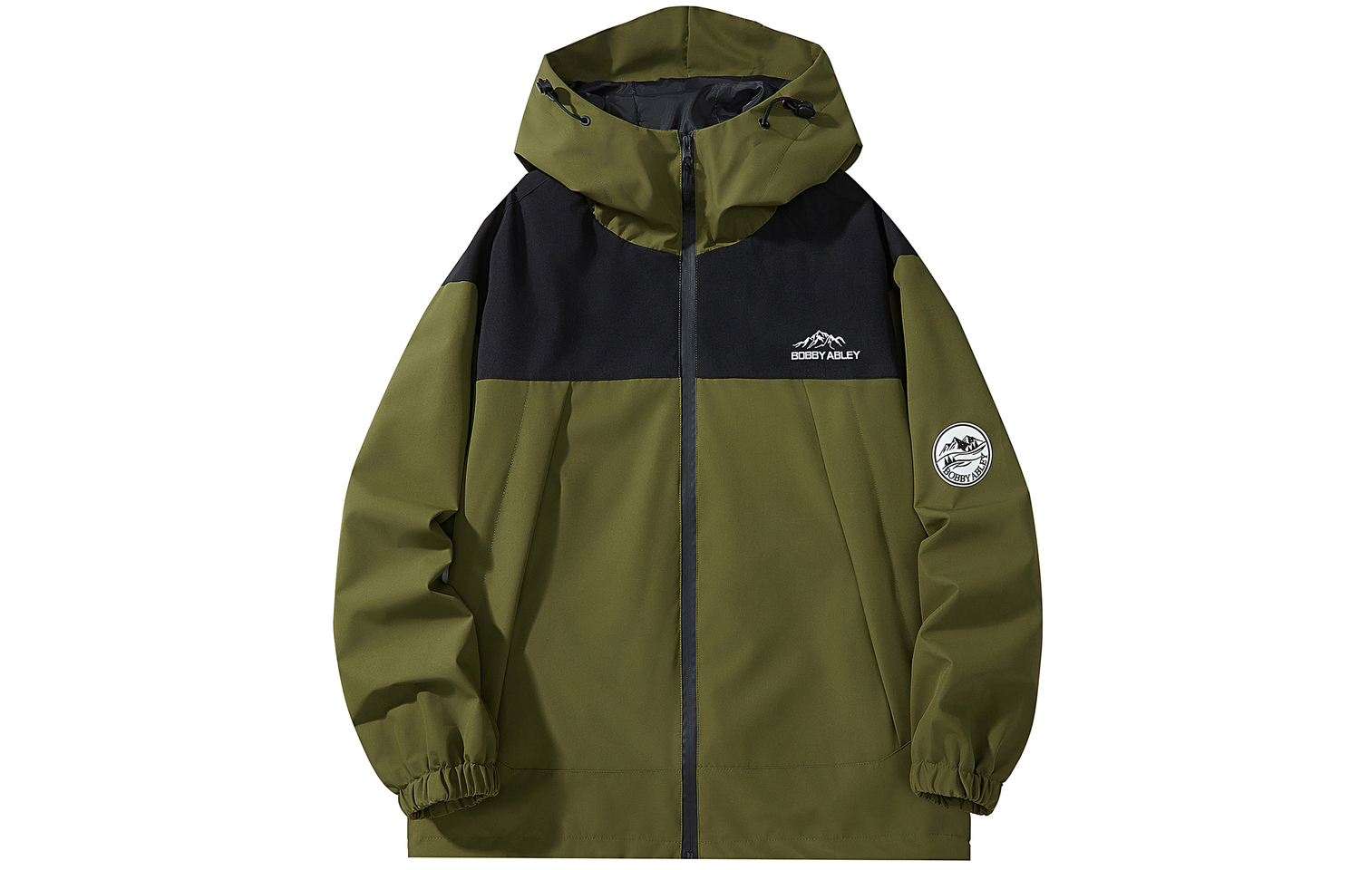 

BOBBY ABLEY Водонепроницаемая и ветрозащитная ветровка унисекс, Army Green (Upgraded)