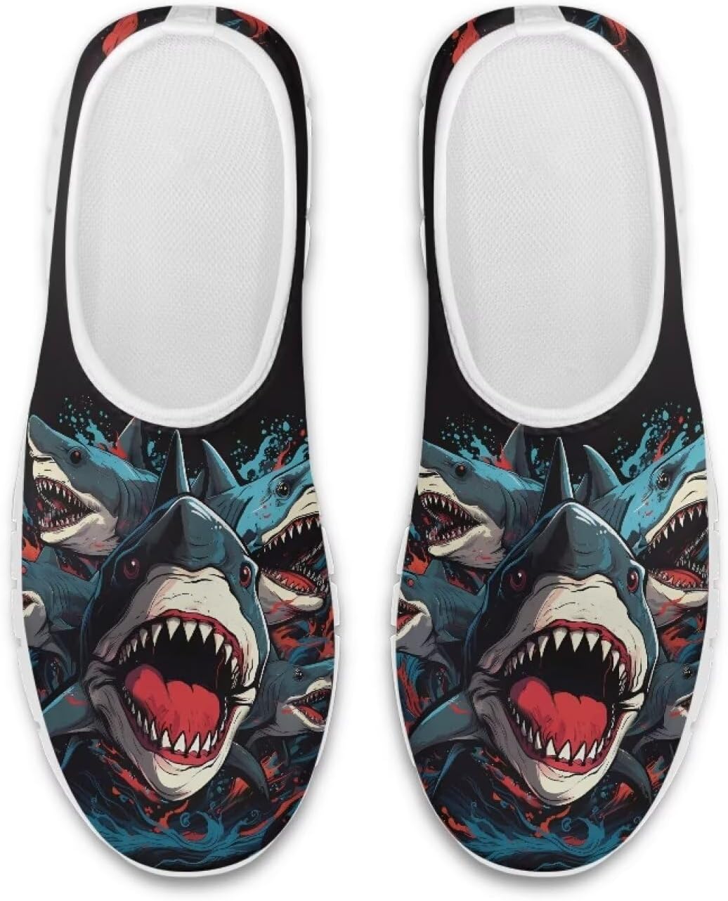 

Мужские кроссовки Animals, повседневные низкие, слипоны, мягкие для бега, комфортные плоские спортивные кроссовки для подростков Fuxowvby, Sharks