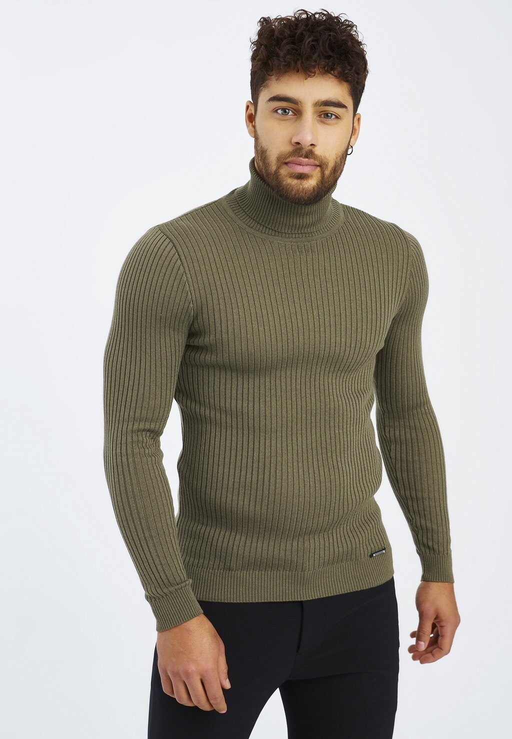 

Вязаный свитер ROLLKRAGEN Leif Nelson, цвет khaki