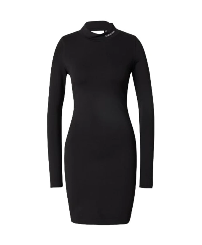 

Трикотажное платье Milano с водолазкой Calvin Klein Jeans, черный