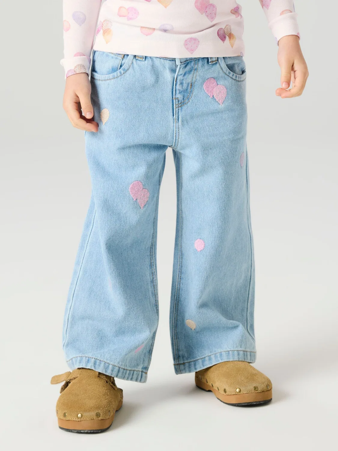 Джинсы с широкими штанинами Name It, Blue Denim — фото 4