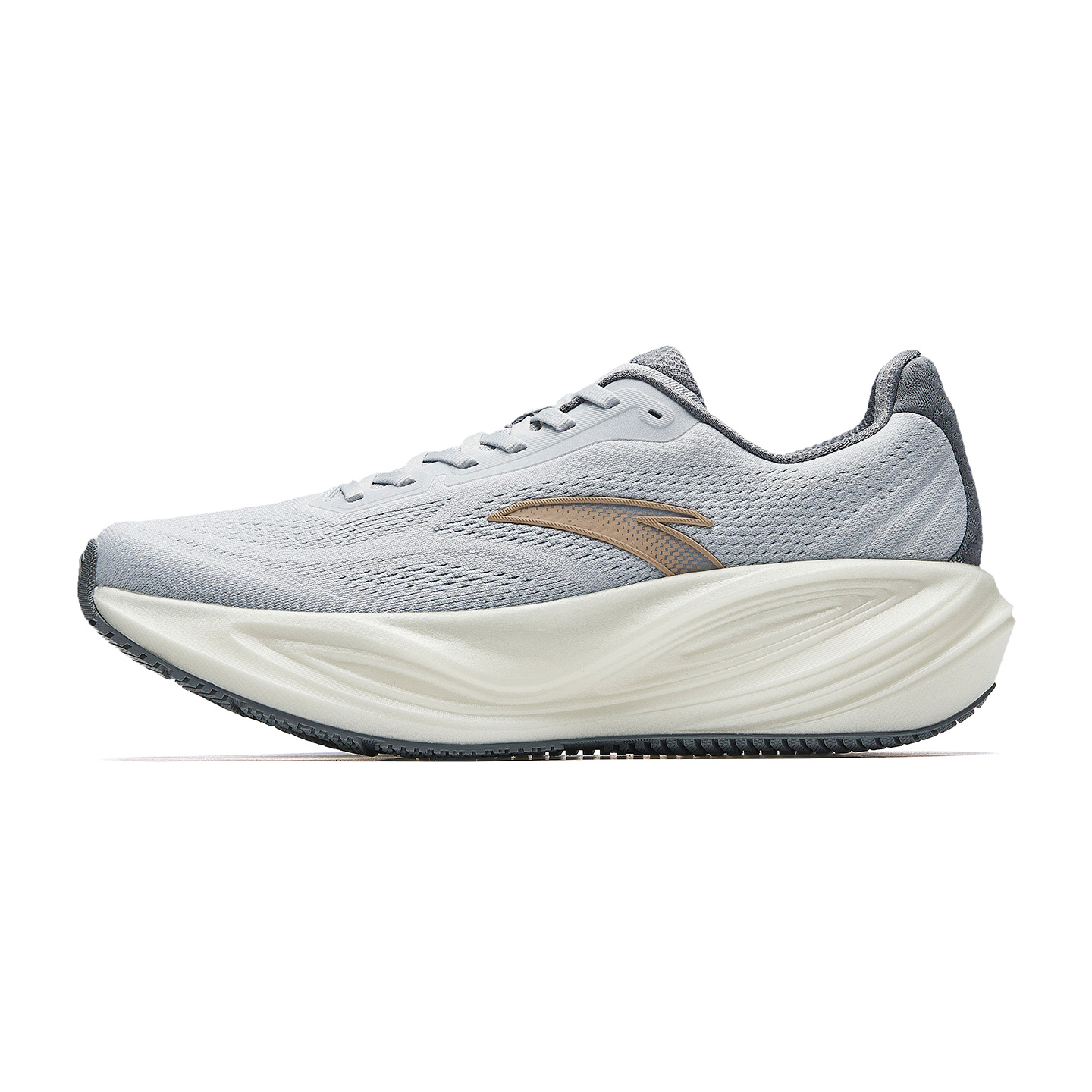 

Амортизирующие устойчивые к истиранию дышащие городские для поездок на работу скоростные для тренировок беговые кроссовки men's ANTA, серый