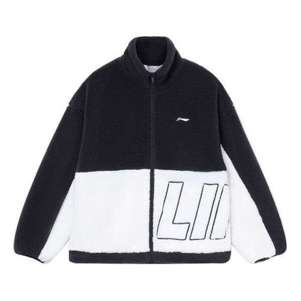 

Куртка флисовая куртка с цветным логотипом Li-Ning, черный