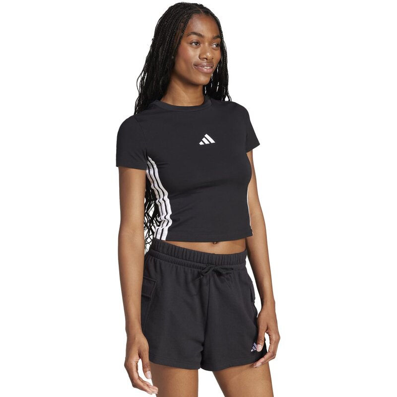 Рубашка Essentials 3-streifen slim baby Adidas, черный — фото 4