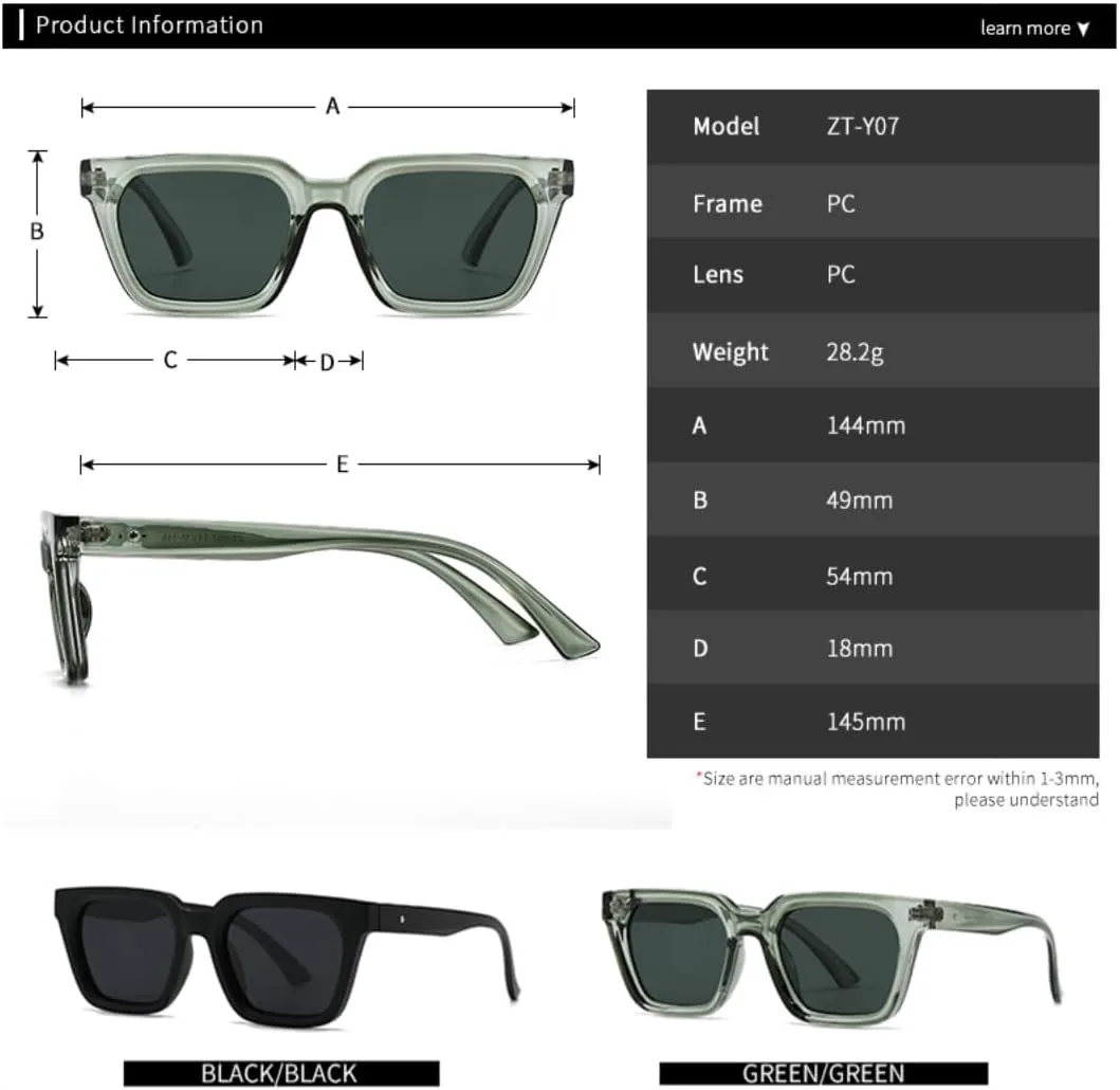 

Модные квадратные солнцезащитные очки для женщин с защитой от УФ-излучения UV400, ретро-очки для мужчин, трендовые солнцезащитные очки TVTBBVV, Purple Grey Tea