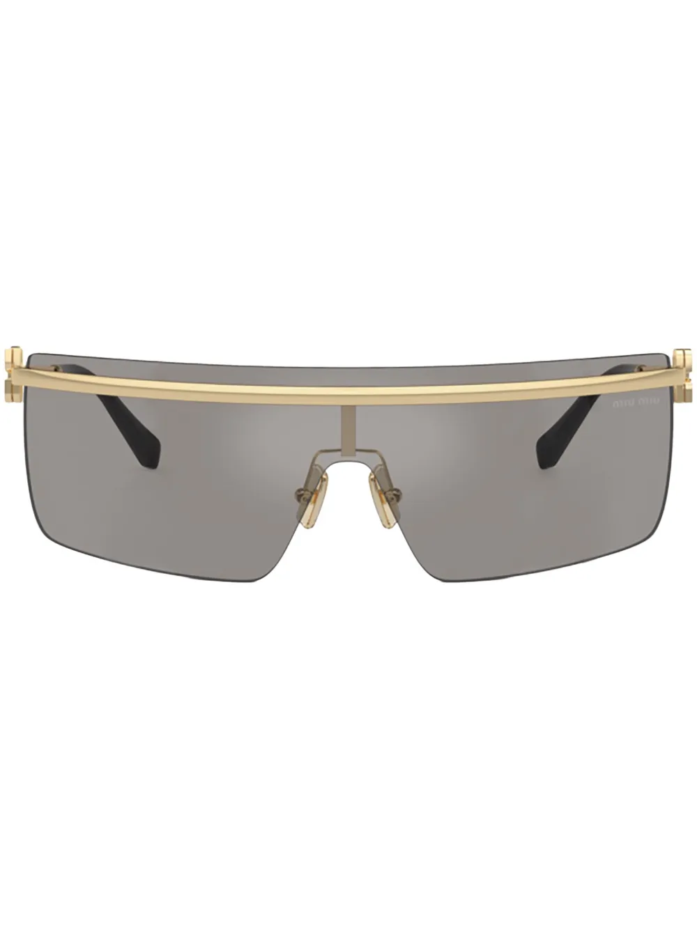 

Солнцезащитные очки с логотипом Miu Miu Eyewear, золотой
