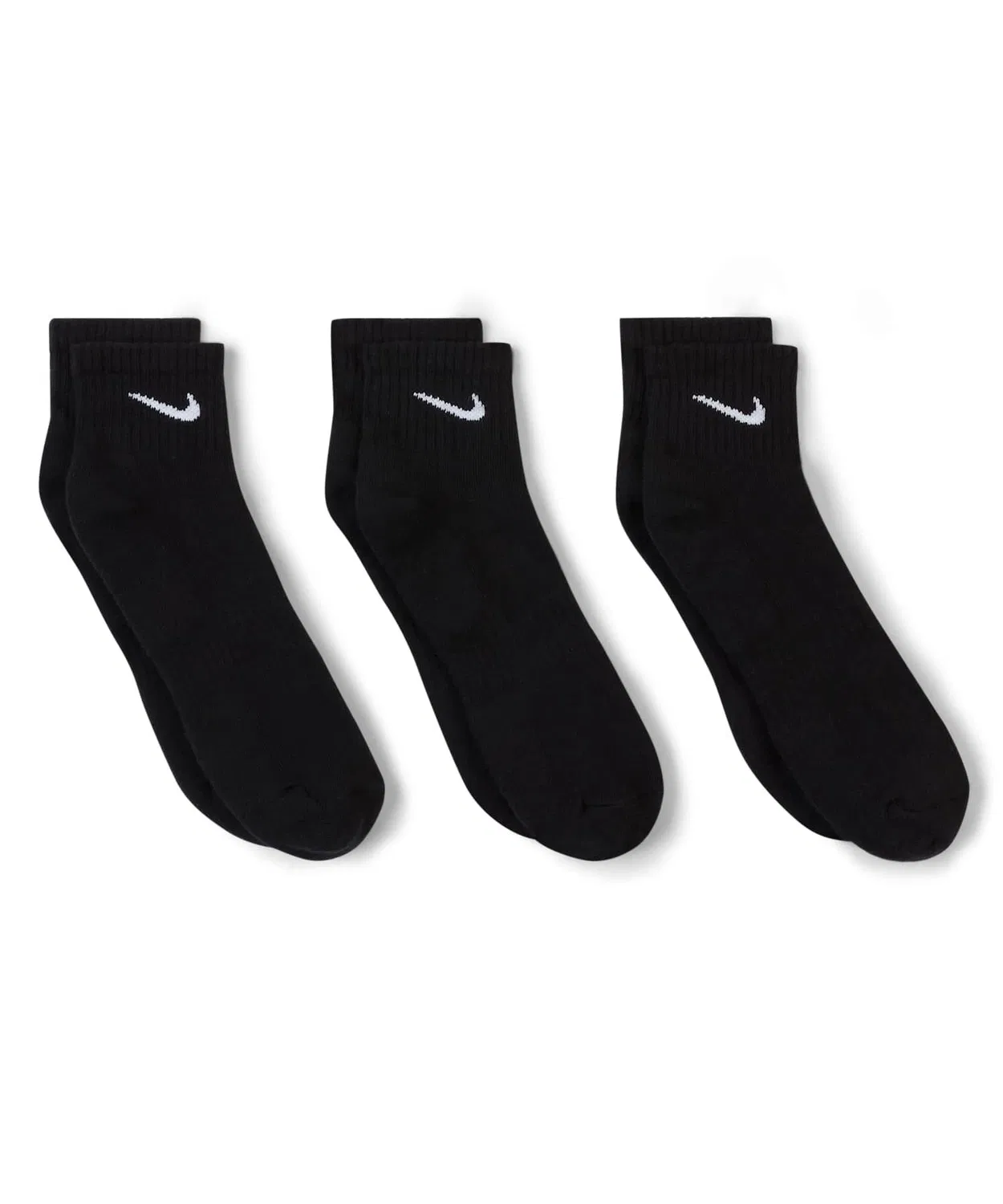 Носки тренировочные Nike Everyday Cushioned Ankle 3 пары черные — фото 4