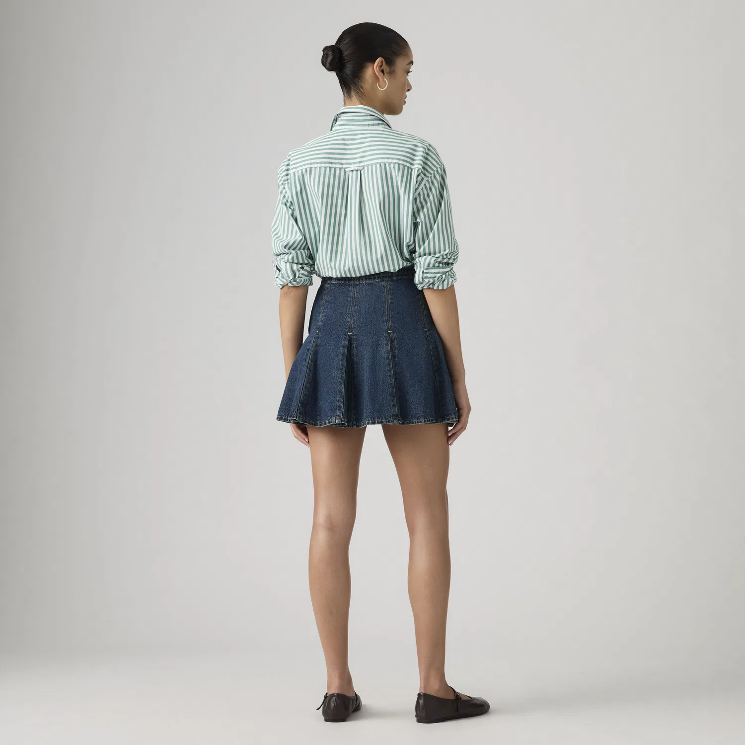 Легкая мини-юбка Годе Levi's, Dark Wash — фото 3